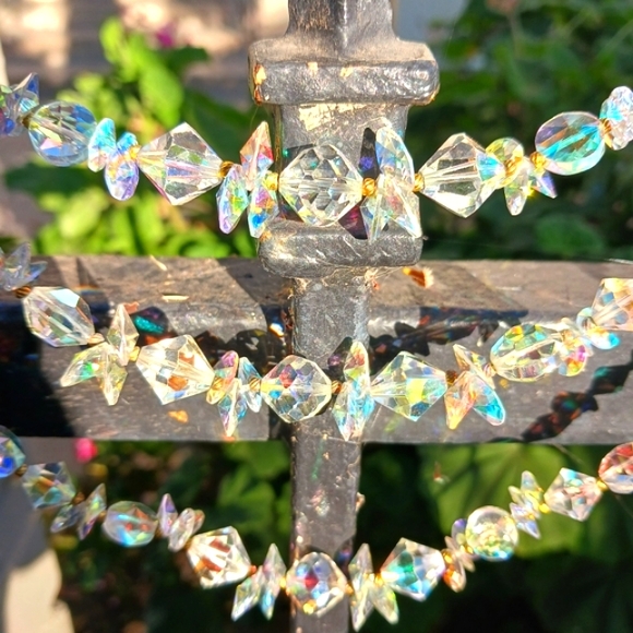 Crystal Necklace 3 Strands - Picture 2 of 9